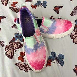 Water color slip on shoes.